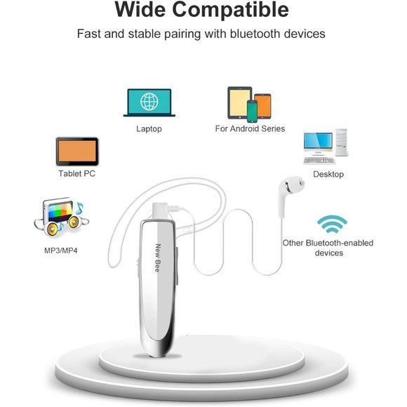 V5.0 Wireless Headset with Microphone 24 Hrs Driving 60 Days Standby Time - Picture 5 of 8